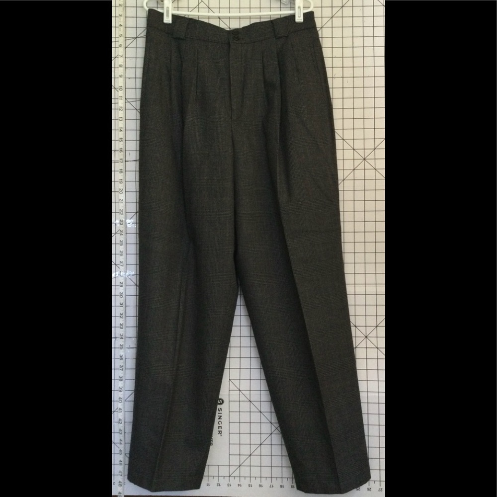 Collectible Gold Plaid Wool Dress Pants (size 16)